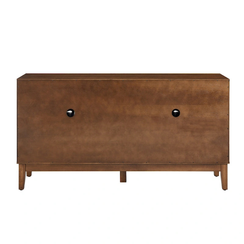 60,5" modernes Sideboard-Buffetschrank mit Stauraum, TV-Medienkonsole, Aufbewahrungsschrank mit 4 Türen und verstellbaren Einlegeböden