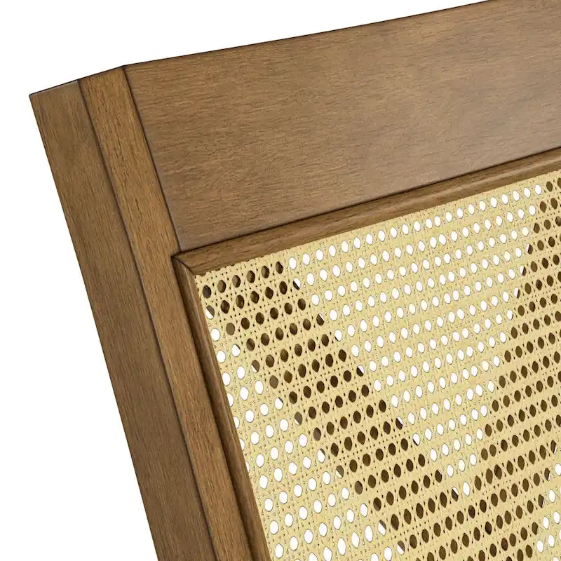 Esszimmerstuhl mit X-Rückenlehne aus Rattan, 2er-Set