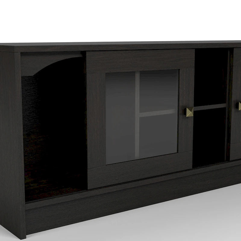 Übergangs-Espresso-TV-Ständer mit 157 cm Breite und Stauraum