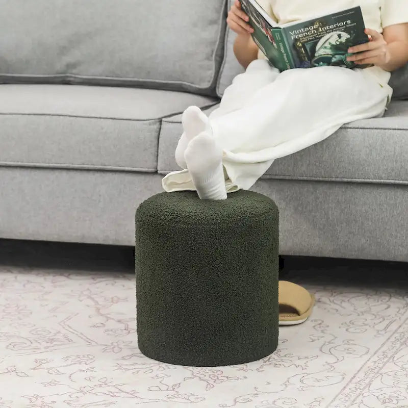 13" Stoff-Fußstützen-Ottomane-Hocker für Wohnzimmer Schlafzimmer