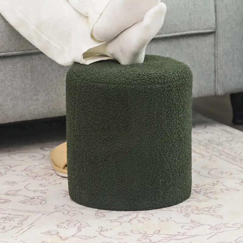 13" Stoff-Fußstützen-Ottomane-Hocker für Wohnzimmer Schlafzimmer