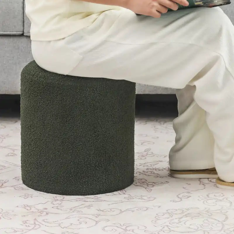 13" Stoff-Fußstützen-Ottomane-Hocker für Wohnzimmer Schlafzimmer