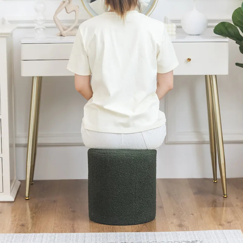 13" Stoff-Fußstützen-Ottomane-Hocker für Wohnzimmer Schlafzimmer