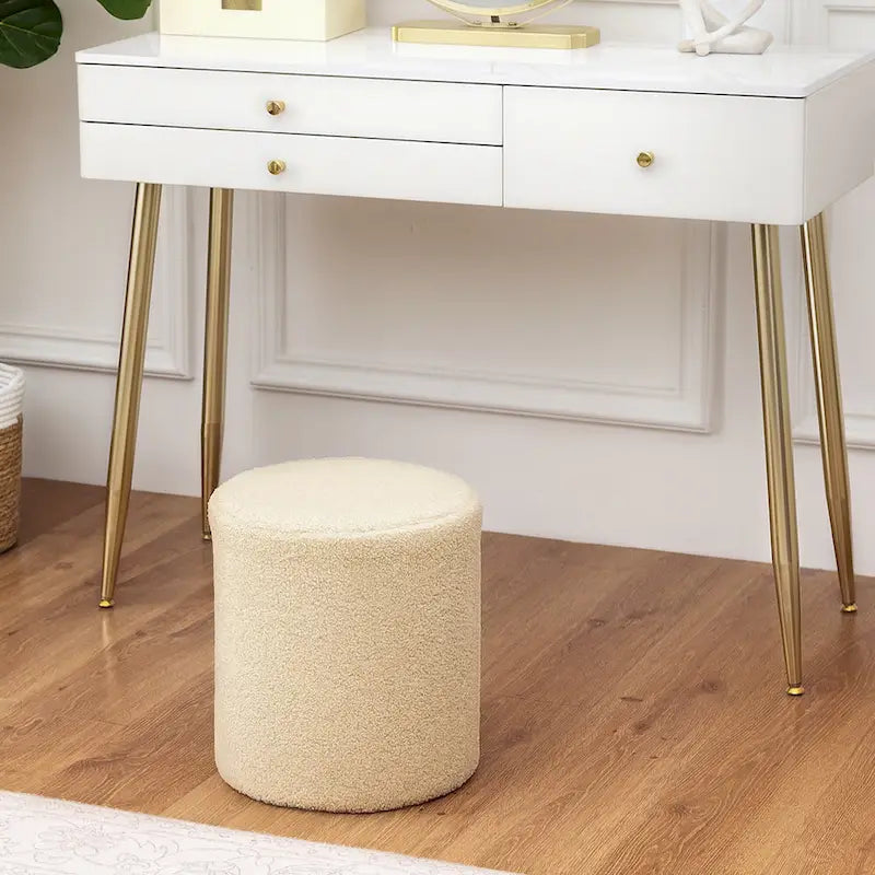 13" Stoff-Fußstützen-Ottomane-Hocker für Wohnzimmer Schlafzimmer