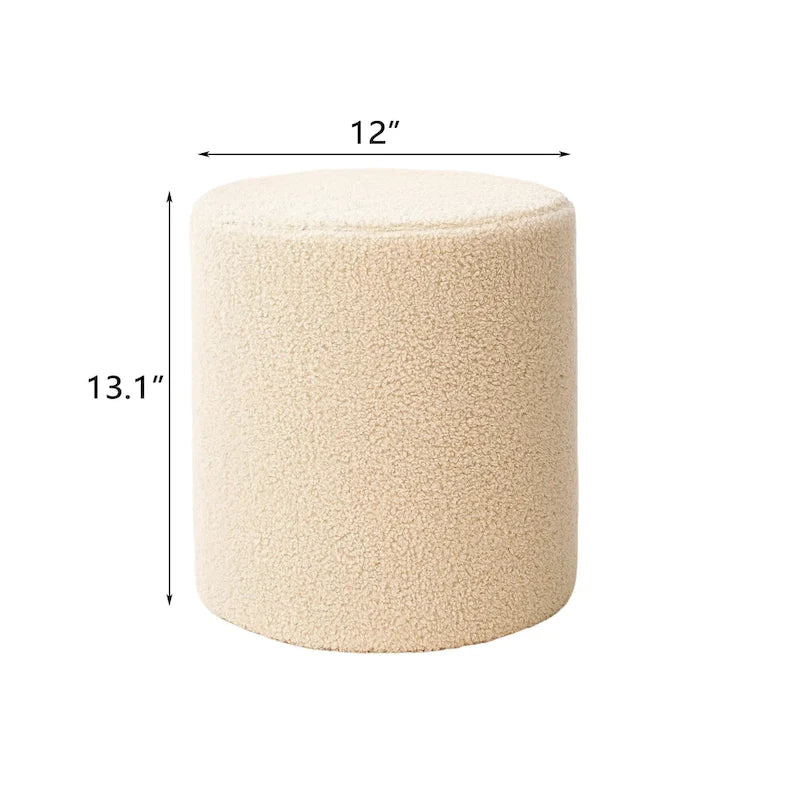 13" Stoff-Fußstützen-Ottomane-Hocker für Wohnzimmer Schlafzimmer