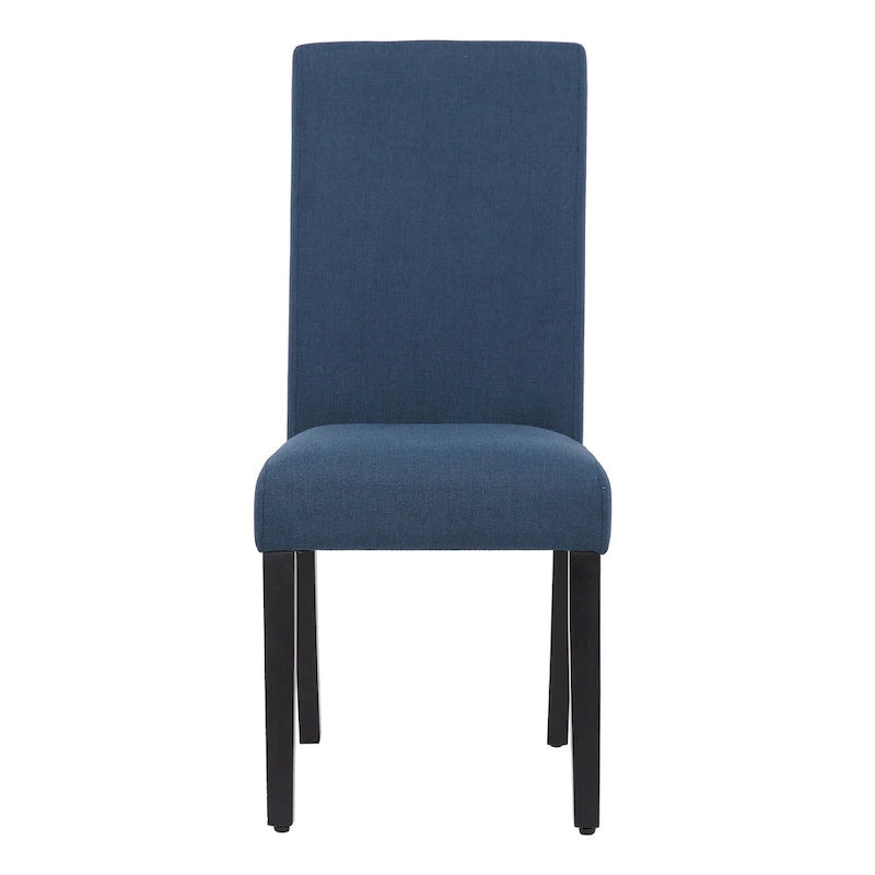 Gepolsterter Esszimmerstuhl aus Leinenstoff, 2er-Set