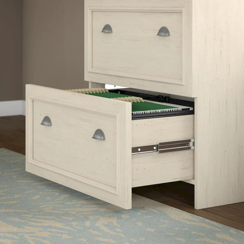 60W L-förmiger Schreibtisch mit Aufsatz, Schrank und Bücherregal