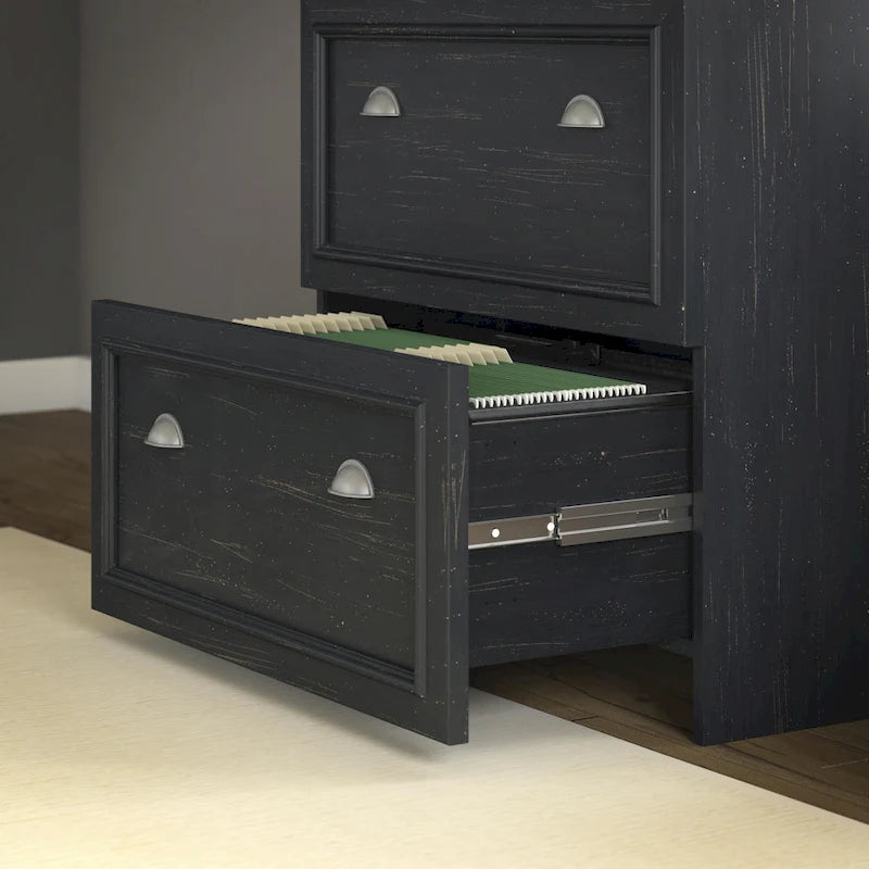 60W L-förmiger Schreibtisch mit Aufsatz, Schrank und Bücherregal