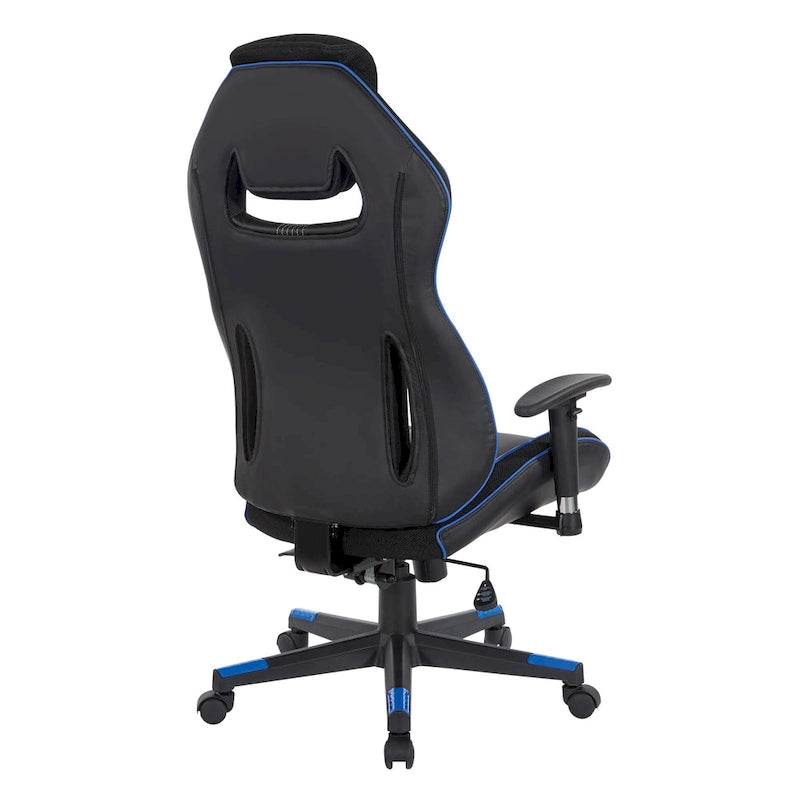 Gaming-Stuhl aus Kunstleder mit Farbakzenten