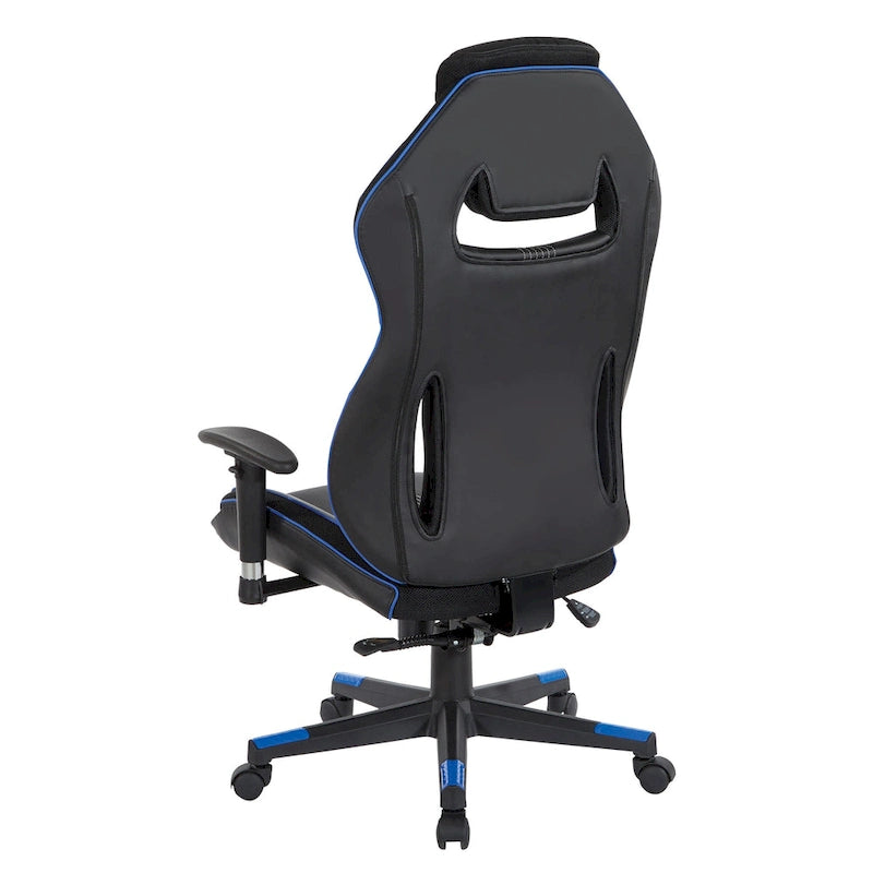 Gaming-Stuhl aus Kunstleder mit Farbakzenten