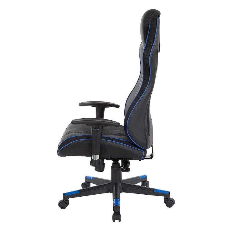Gaming-Stuhl aus Kunstleder mit Farbakzenten