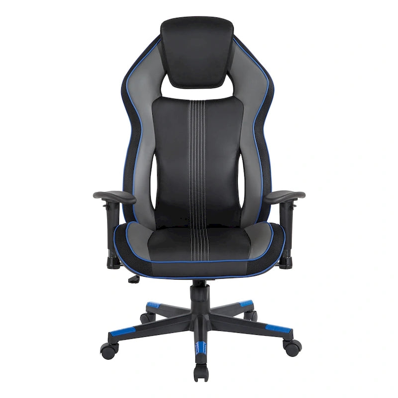 Gaming-Stuhl aus Kunstleder mit Farbakzenten