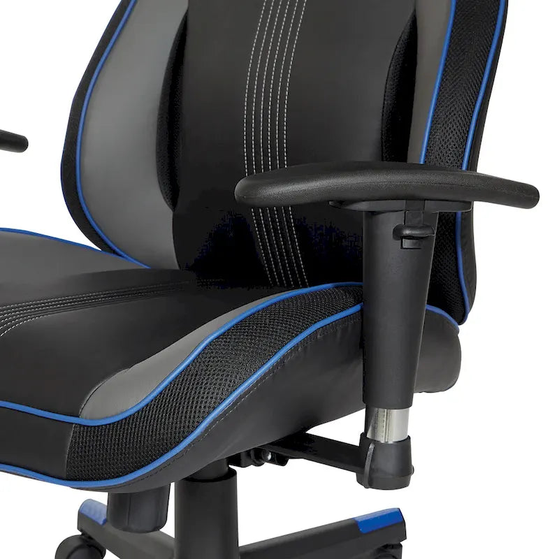 Gaming-Stuhl aus Kunstleder mit Farbakzenten