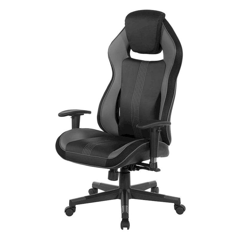 Gaming-Stuhl aus Kunstleder mit Farbakzenten