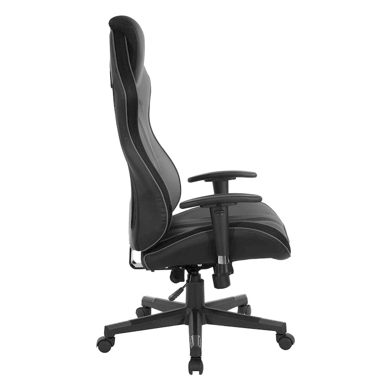 Gaming-Stuhl aus Kunstleder mit Farbakzenten