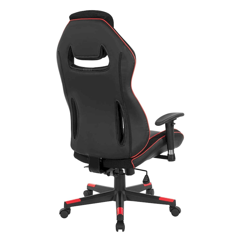 Gaming-Stuhl aus Kunstleder mit Farbakzenten