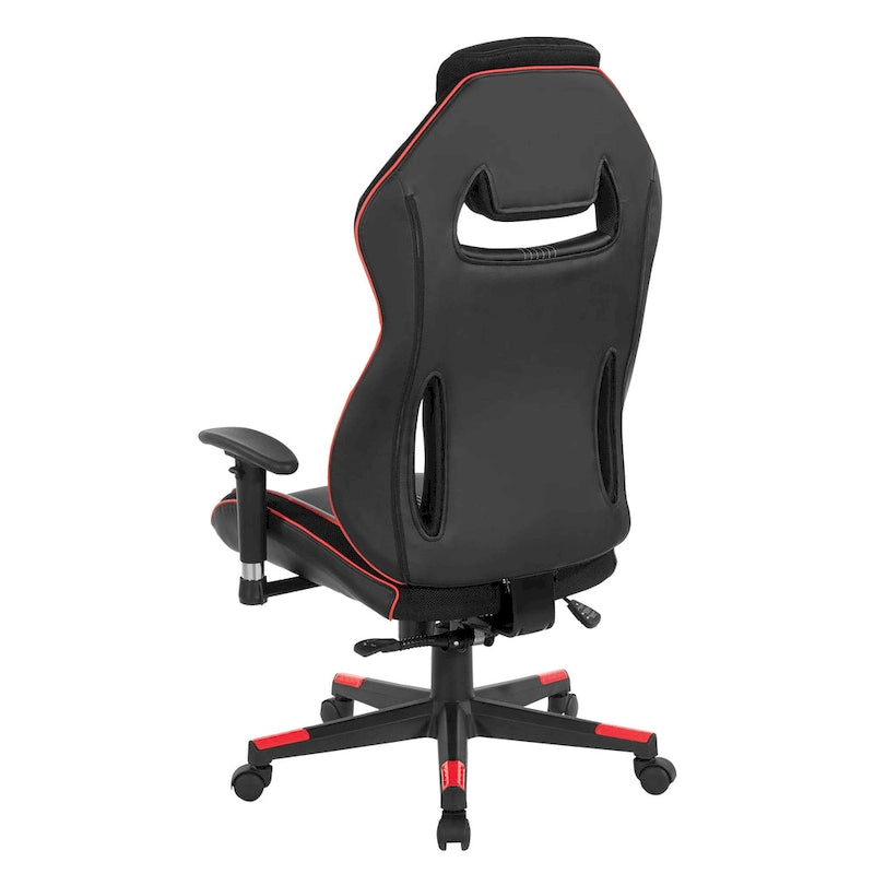 Gaming-Stuhl aus Kunstleder mit Farbakzenten