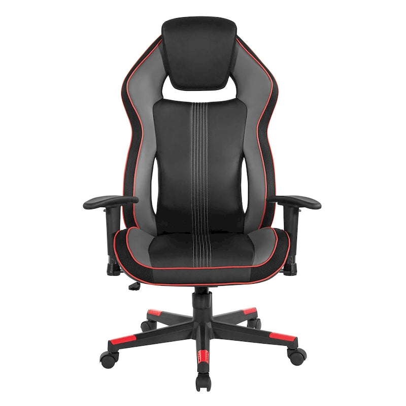Gaming-Stuhl aus Kunstleder mit Farbakzenten