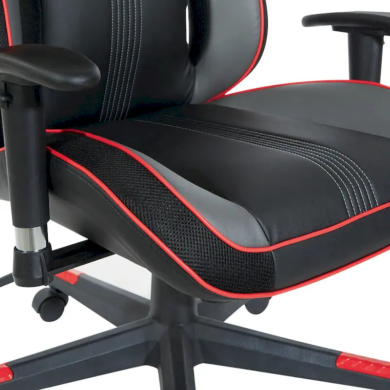 Gaming-Stuhl aus Kunstleder mit Farbakzenten