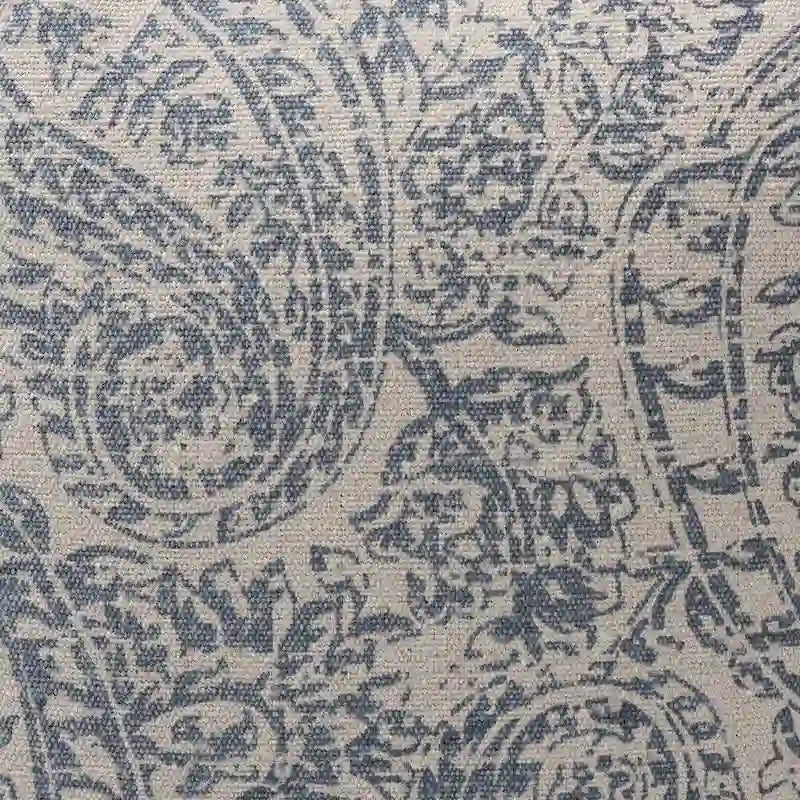 Handgewebter Pouf im Paisley-Muster