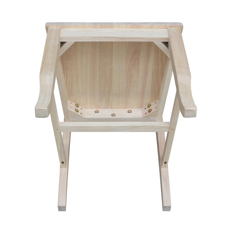 Esszimmerstühle mit Spindelrücken aus Massivholz – 2er-Set