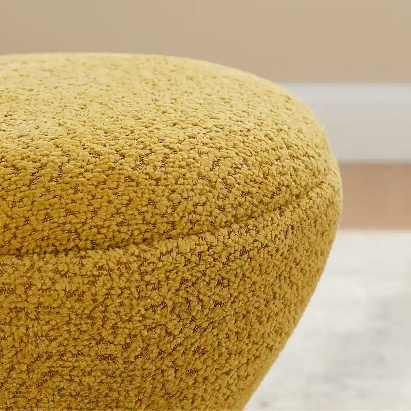 Bouclé gepolsterter drehbarer Ottoman Pouf für das Wohnzimmer