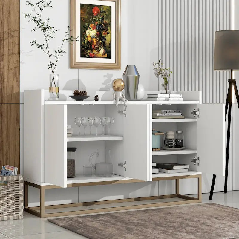 Küchenbuffet Sideboard Kaffeebar-Schrank Akzent-Aufbewahrungsschrank Serviertisch