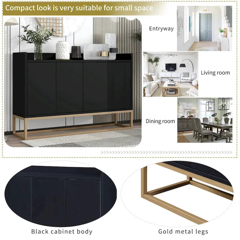 Küchenbuffet Sideboard Kaffeebar-Schrank Akzent-Aufbewahrungsschrank Serviertisch