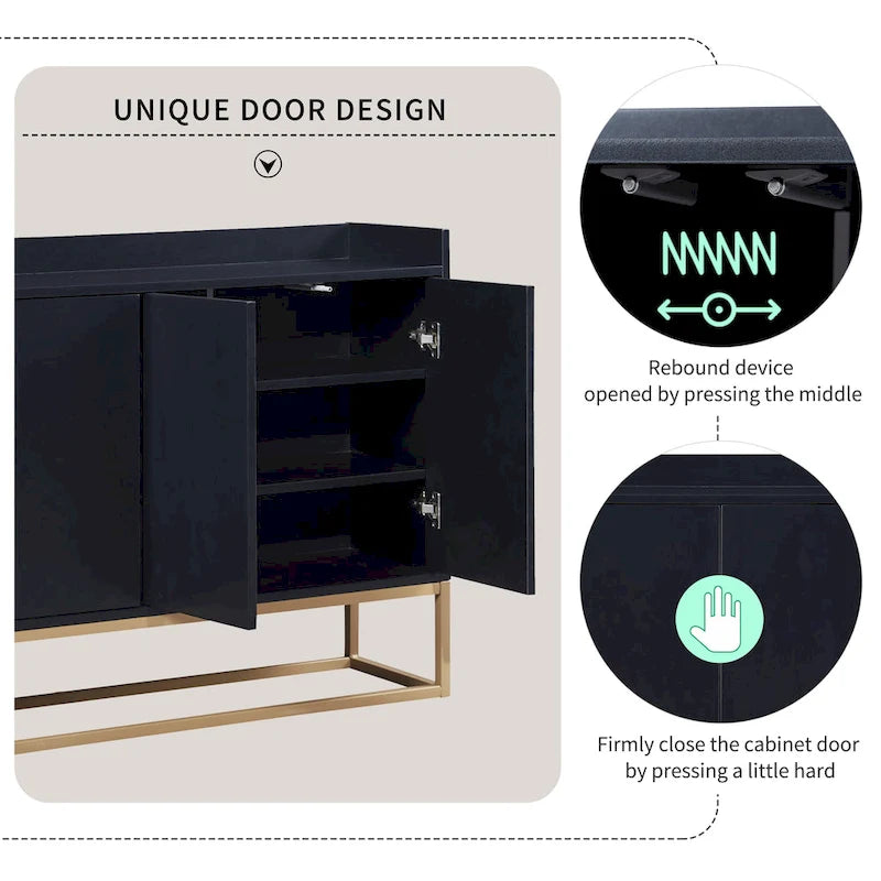 Küchenbuffet Sideboard Kaffeebar-Schrank Akzent-Aufbewahrungsschrank Serviertisch