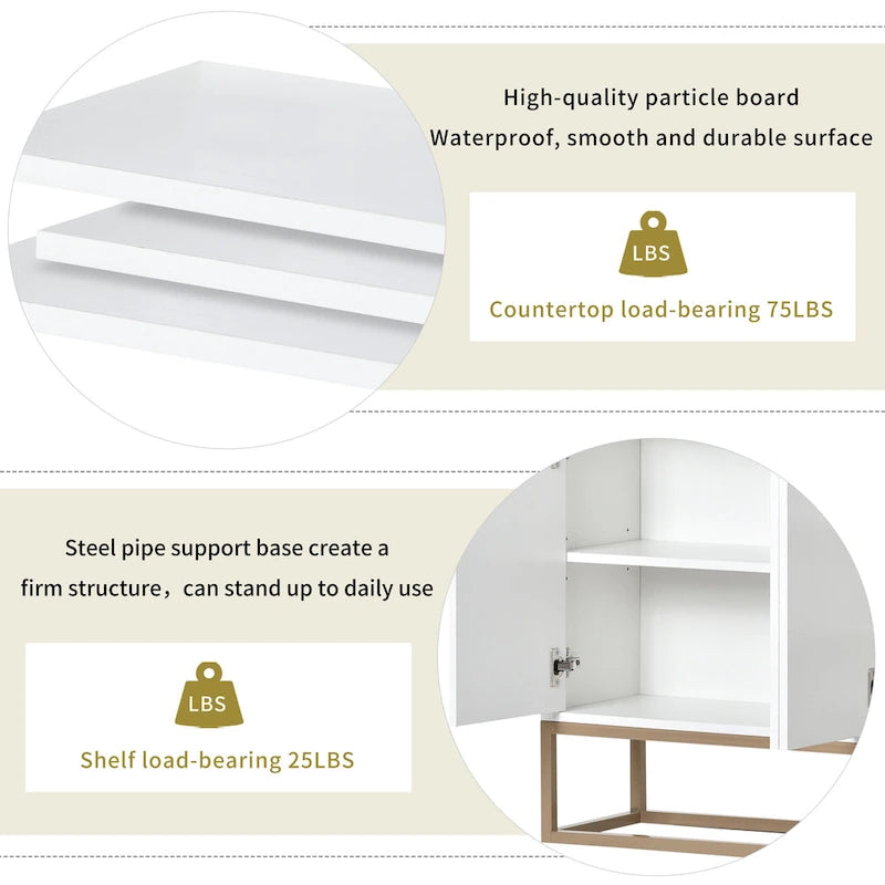 Küchenbuffet Sideboard Kaffeebar-Schrank Akzent-Aufbewahrungsschrank Serviertisch