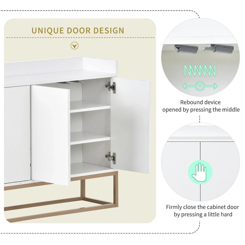 Küchenbuffet Sideboard Kaffeebar-Schrank Akzent-Aufbewahrungsschrank Serviertisch