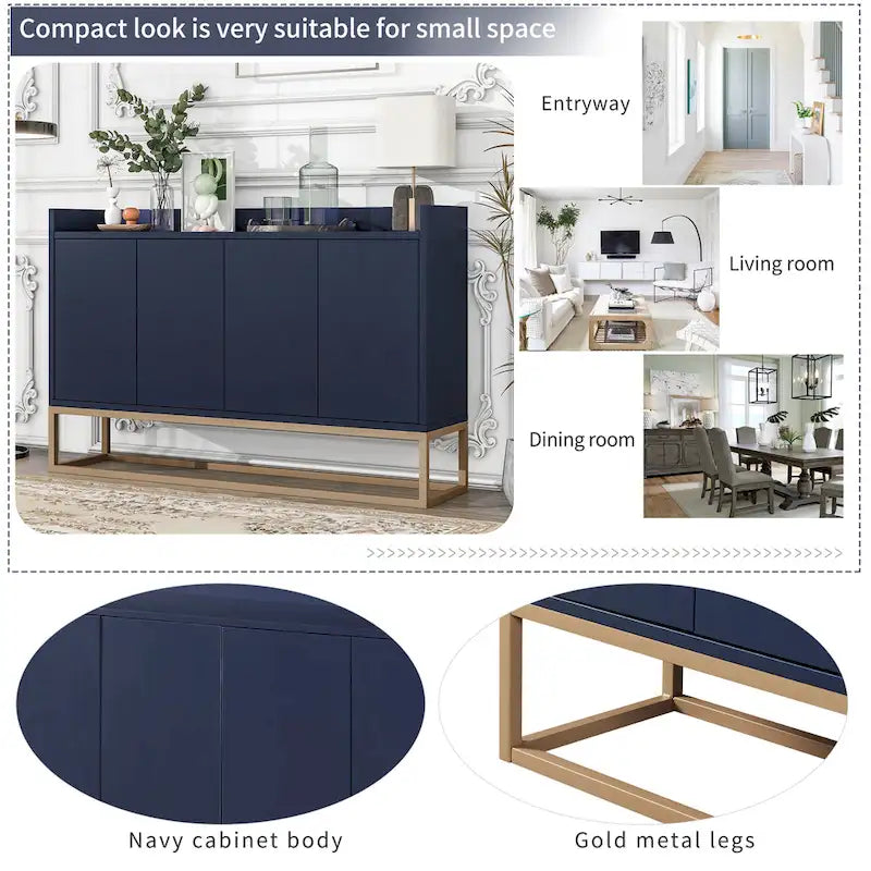 Küchenbuffet Sideboard Kaffeebar-Schrank Akzent-Aufbewahrungsschrank Serviertisch