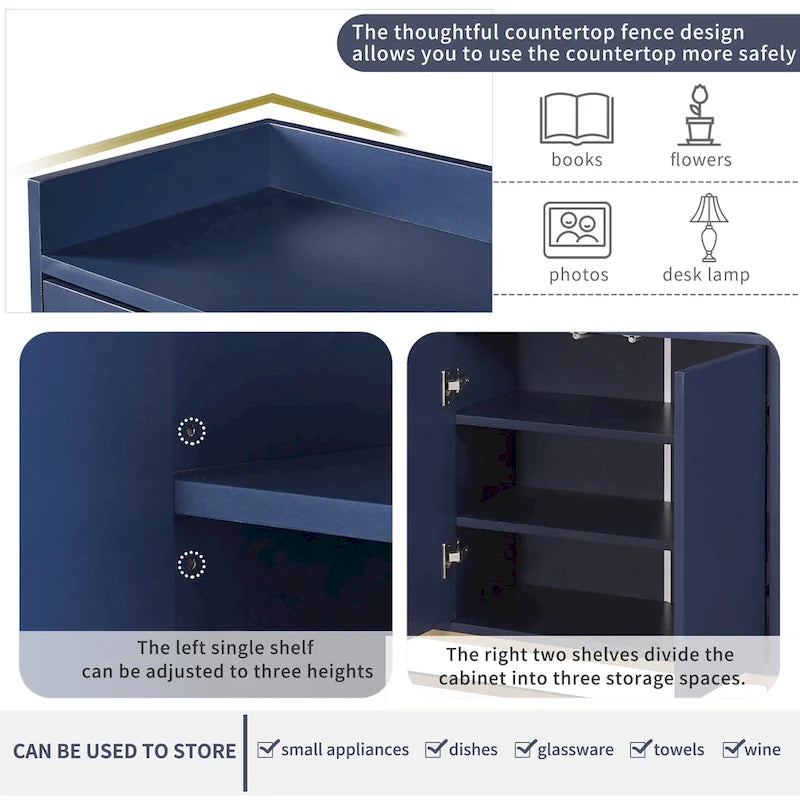 Küchenbuffet Sideboard Kaffeebar-Schrank Akzent-Aufbewahrungsschrank Serviertisch