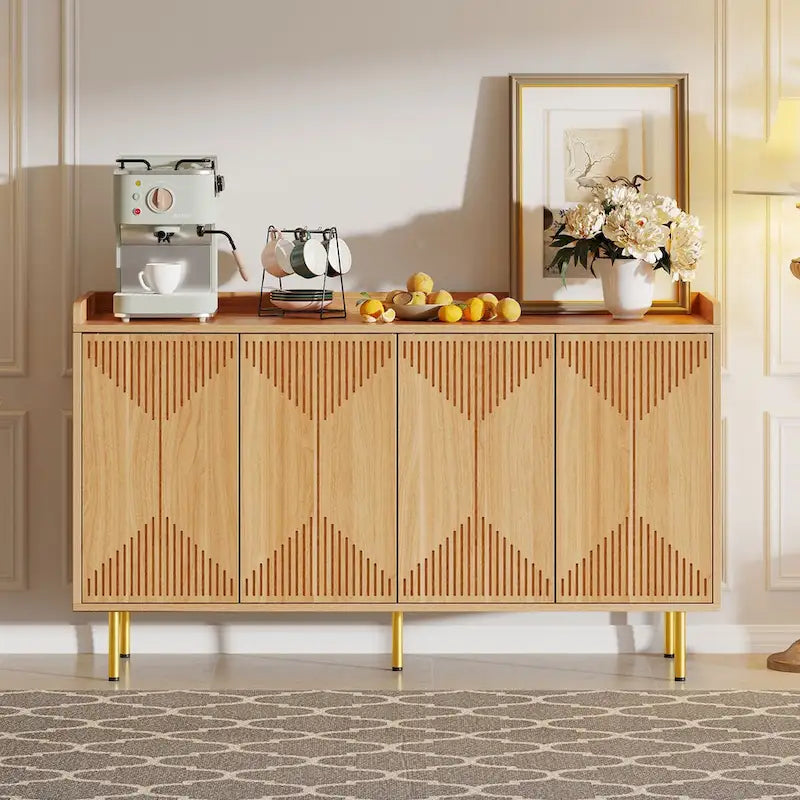 Doppelseitiges Sideboard-Buffet mit 4 Türen und Ablagefach