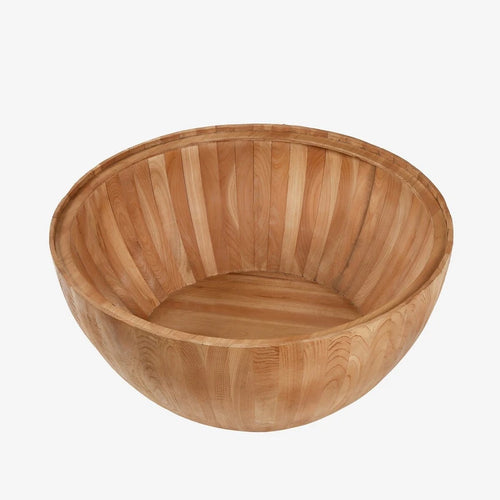 35.43 Vintage-Stil Eimerförmiger runder Couchtisch mit aufklappbarer Platte und Stauraum
