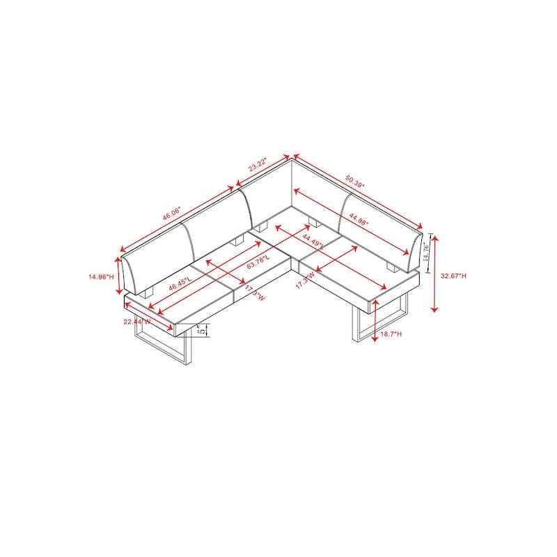 Eckbankgruppe White Nook